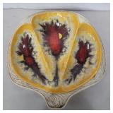 Mcm drip glaze 3 compartment dish 12in x 12in