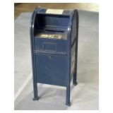 7' U.S. Postal Service blue collection box bank