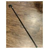 Wooden hand carved horse head cane 37'