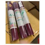 Three rolls of grafviyl heat transfer vinyl