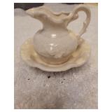 Old mc coy pitcher with wash bowl
