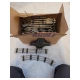 Whole box of steel train tracks made in USA
