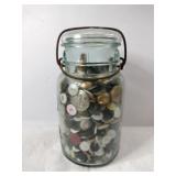 Jar vintage buttons