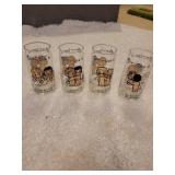 4 1975 LA Times drink tumbler  glasses