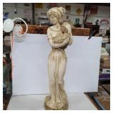 Mcm classic greek lady statue 26in no chips or