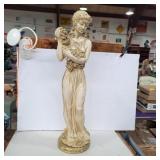 Mcm classic greek lady statue 26in small chip of
