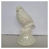 Porcelain bird figure 8in tall