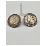 1961 Quarter and 1960 Canadian Quarter