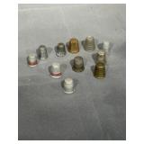 Various metal thimbles