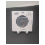 1 Gram Silver Bar .999 Fine SilverLetter M