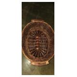Decorative wicker basket