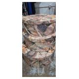 3 matching hat boxes