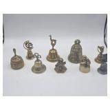 8 Brass Bells 1 Pewter Bell