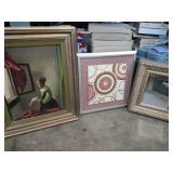 Lady at the window picture mirror