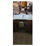 Marble top washstand with false drawers cabinets