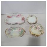 Hand painted dishes nippon, Austria, France and