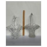 Pair of clear glass Bride