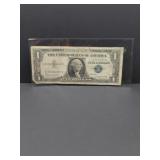 1957 B $1 Silver Certificate In Good Shape