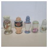 5 sugar shakers Noritake, nippon, and more