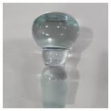 Crystal glass decanter top 4in