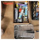 Spart paint and caulk and painting trays