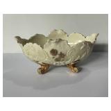 Northwood Custard Glass Louis XV pattern footed