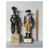 13" hand painted royal crown revolutionary figure
