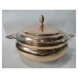 International Silver company gold plated serving