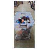 Assorment of mostly new unused yarn rolls , large