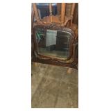 Vanity mirror with wooden frame need tlc