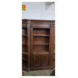 Office bookcase unit 3 -piece 2 corner shelfs and