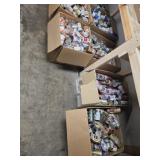 12 big boxes of beer cans