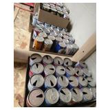 10 boxes and flats of beer cans