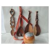 Decorative wooden spoons