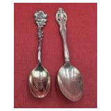 2 Sterling Spoons 28.78  grams