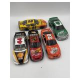 Autographed 1:24 diecast NASCARs, 44, 46, 21 not