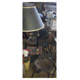 Doll dress stand , wooden chair 4ft floor lamp