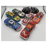 Autographed 1:24 diecast NASCARs, 17 not signed