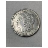 1890 Morgan silver dollar