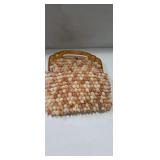 Shell purse with oriental style handle