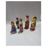 Russian Painted Figures