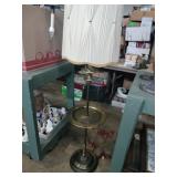 MCM brass table floor lamp