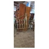 Brass king size head and foot boards , no rails
