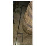 2 Wrought iron Shepards hooks (double hook)