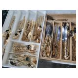 Goldtone Rogers , community  utensil set