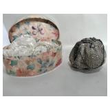 Vintage clear rhinestone change purse