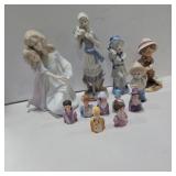 5 figures and 7 Avon heads