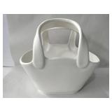 pottery Barn ceramic basket 11x 11