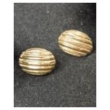 14k clip post earrings marked 14k.    .130oz