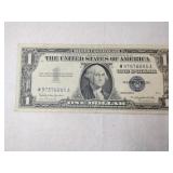1957b Blue seal silver certificate 1$